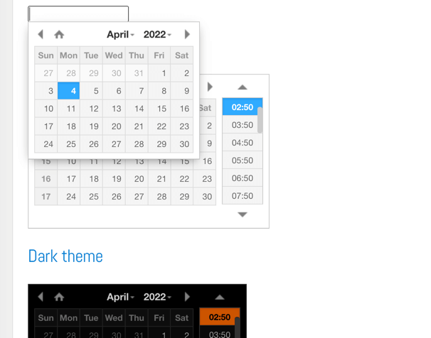 Date Time Picker JQuery plugin